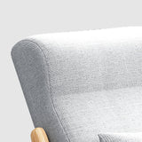 Sedia a lounge in stile semplice sedia pigra sedia a dondolo in legno per soggiorno