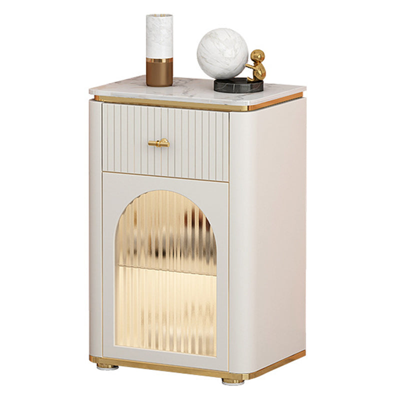 Commode classique de coffre de rangement de Glam de coffre de stockage en pierre de largeur de 11,7 pouces