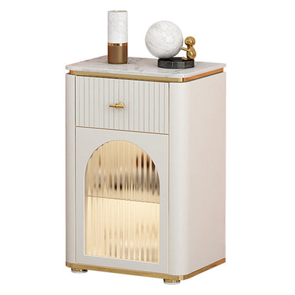 Commode classique de coffre de rangement de Glam de coffre de stockage en pierre de largeur de 11,7 pouces