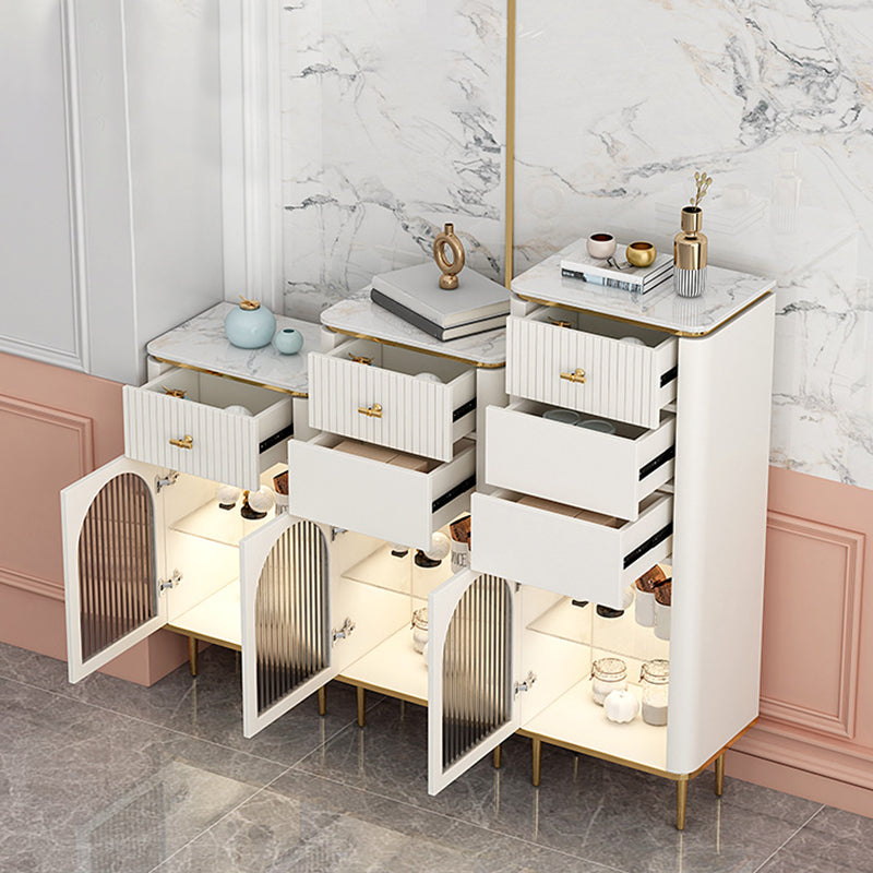 Commode classique de coffre de rangement de Glam de coffre de stockage en pierre de largeur de 11,7 pouces