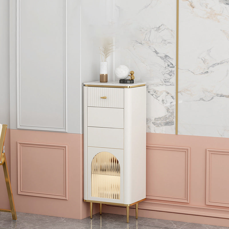 Commode classique de coffre de rangement de Glam de coffre de stockage en pierre de largeur de 11,7 pouces