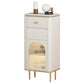 Commode classique de coffre de rangement de Glam de coffre de stockage en pierre de largeur de 11,7 pouces
