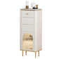 Commode classique de coffre de rangement de Glam de coffre de stockage en pierre de largeur de 11,7 pouces