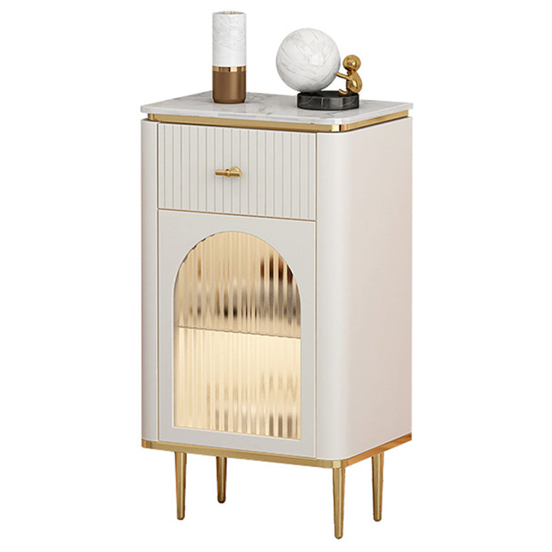 Commode classique de coffre de rangement de Glam de coffre de stockage en pierre de largeur de 11,7 pouces