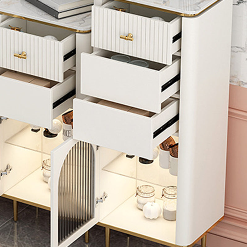 Commode classique de coffre de rangement de Glam de coffre de stockage en pierre de largeur de 11,7 pouces