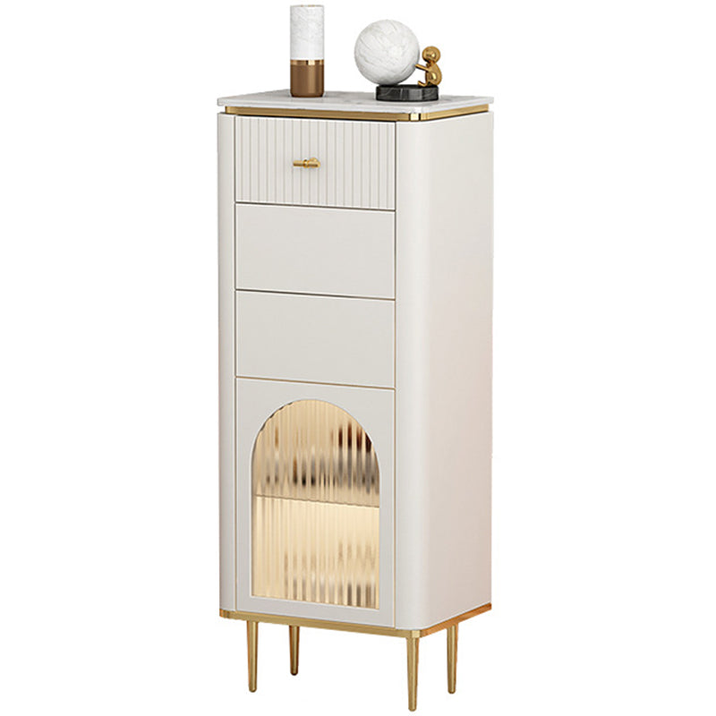 Commode classique de coffre de rangement de Glam de coffre de stockage en pierre de largeur de 11,7 pouces