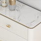 Commode classique de coffre de rangement de Glam de coffre de stockage en pierre de largeur de 11,7 pouces