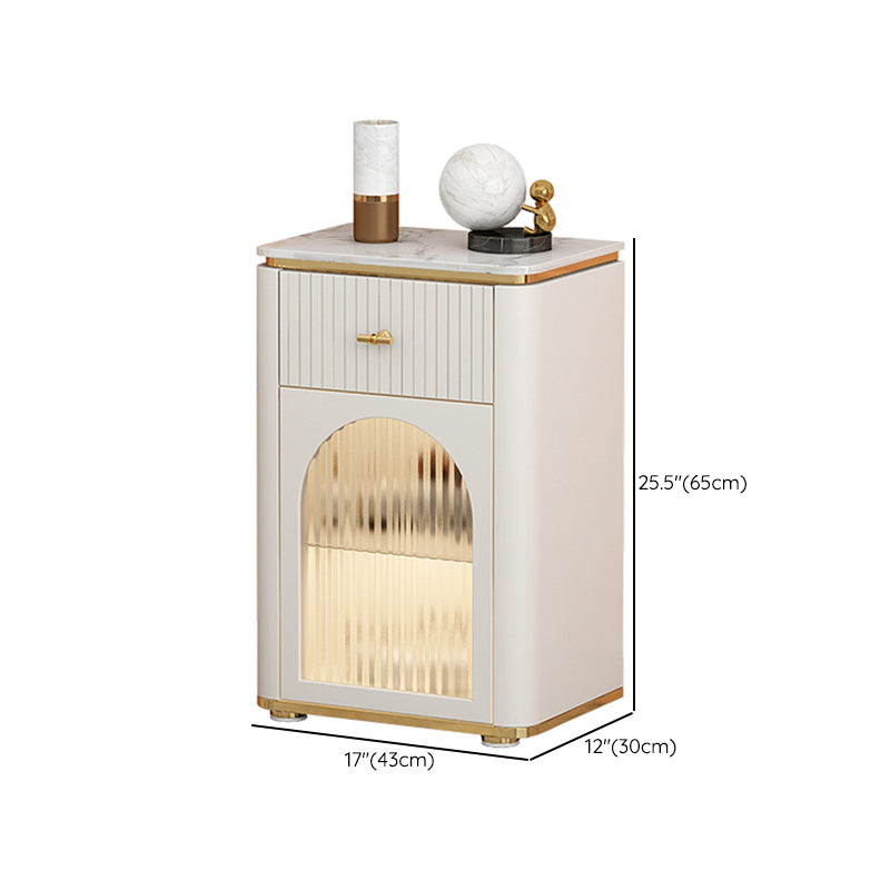 Commode classique de coffre de rangement de Glam de coffre de stockage en pierre de largeur de 11,7 pouces