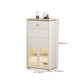 Commode classique de coffre de rangement de Glam de coffre de stockage en pierre de largeur de 11,7 pouces