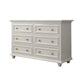 Ornate Traditional Double Dresser Birch Storage Chest with Drawers for Bedroom 39"L x 18"W x 31"H Ivory Clearhalo 'Bedroom Furniture' 'Dressers & Chests' 'dressers_chests' 'furn' 'furn_dressers_chests' 'Furniture' 6825422