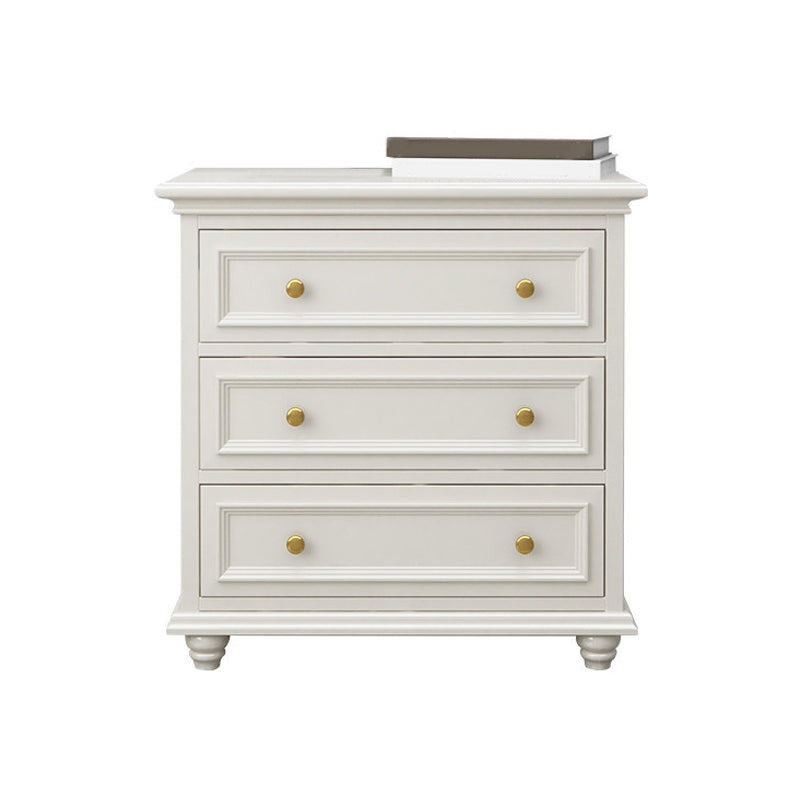 Ornate Traditional Double Dresser Birch Storage Chest with Drawers for Bedroom 31.5"L x 18"W x 31.5"H Ivory Clearhalo 'Bedroom Furniture' 'Dressers & Chests' 'dressers_chests' 'furn' 'furn_dressers_chests' 'Furniture' 6825428
