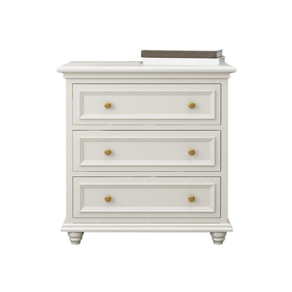 Ornate Traditional Double Dresser Birch Storage Chest with Drawers for Bedroom 31.5"L x 18"W x 31.5"H Ivory Clearhalo 'Bedroom Furniture' 'Dressers & Chests' 'dressers_chests' 'furn' 'furn_dressers_chests' 'Furniture' 6825428