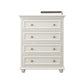 Ornate Traditional Double Dresser Birch Storage Chest with Drawers for Bedroom 31"L x 18"W x 39"H Ivory Clearhalo 'Bedroom Furniture' 'Dressers & Chests' 'dressers_chests' 'furn' 'furn_dressers_chests' 'Furniture' 6825434