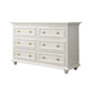 Ornate Traditional Double Dresser Birch Storage Chest with Drawers for Bedroom 63"L x 18"W x 31"H Ivory Clearhalo 'Bedroom Furniture' 'Dressers & Chests' 'dressers_chests' 'furn' 'furn_dressers_chests' 'Furniture' 6825435