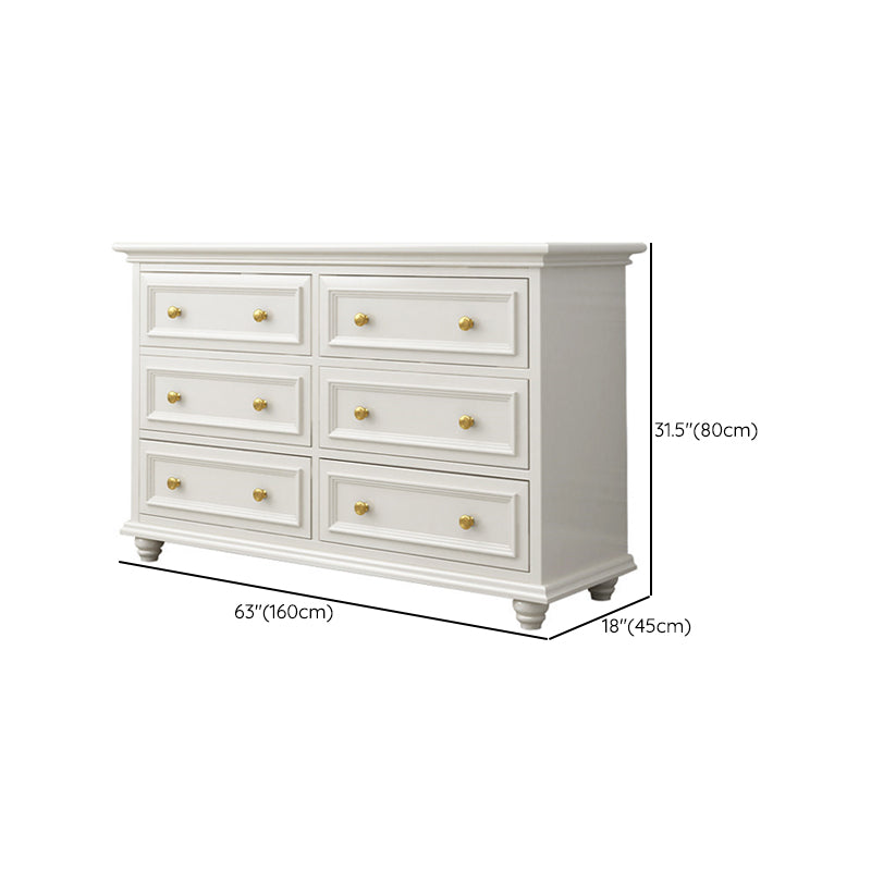 Ornate Traditional Double Dresser Birch Storage Chest with Drawers for Bedroom Clearhalo 'Bedroom Furniture' 'Dressers & Chests' 'dressers_chests' 'furn' 'furn_dressers_chests' 'Furniture' 6825448