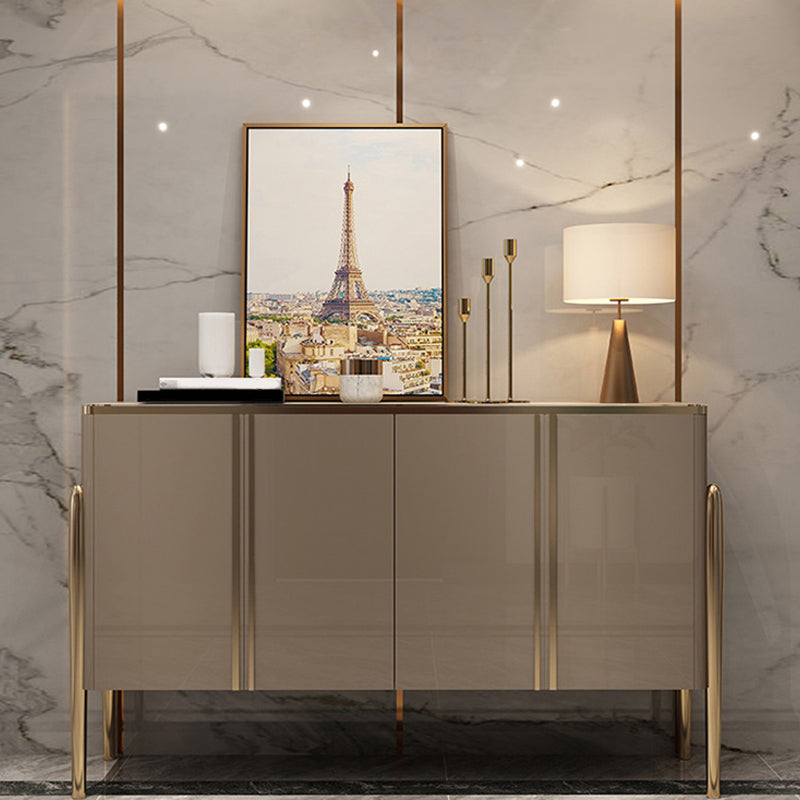 Serveur de style contemporain de crédinza avec armoires et tiroirs