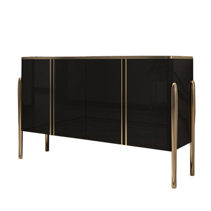 Serveur de style contemporain de crédinza avec armoires et tiroirs