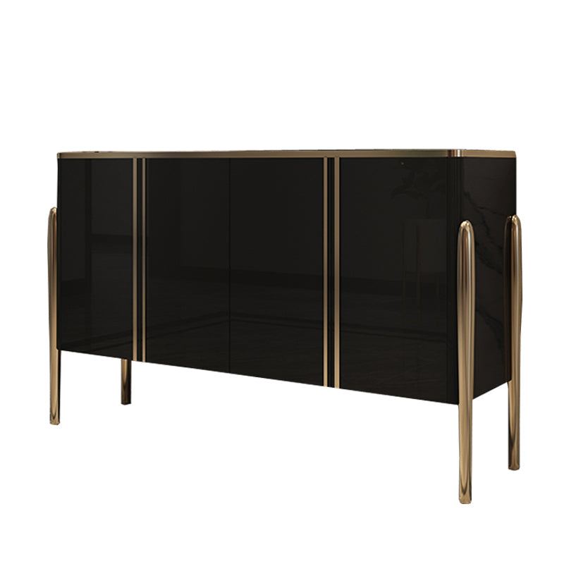 Serveur de style contemporain de crédinza avec armoires et tiroirs