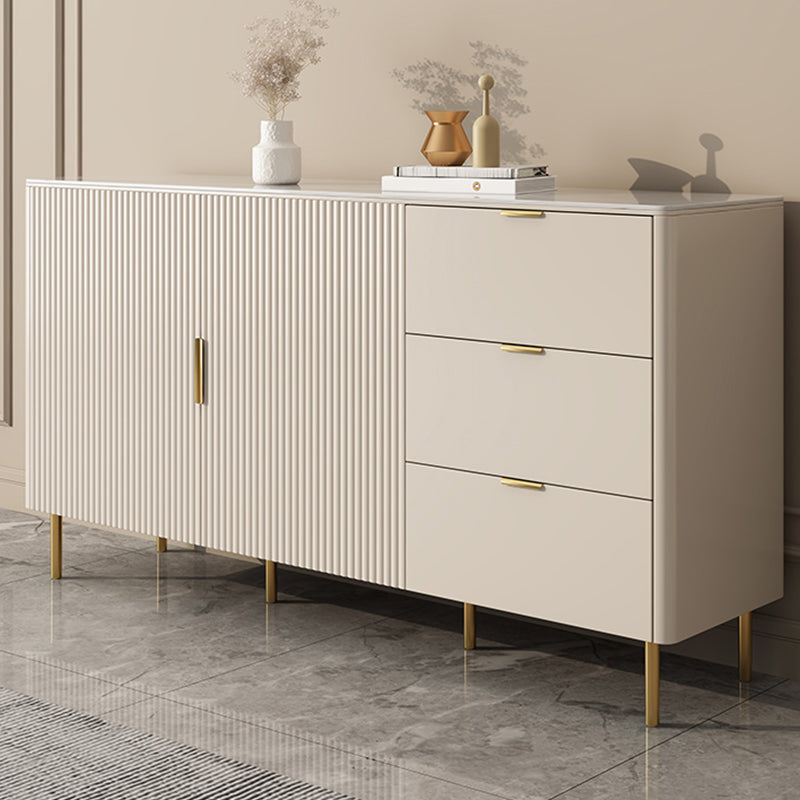 Tavolo a buffet in stile glam Credenza a buffet con cassetti e armadi