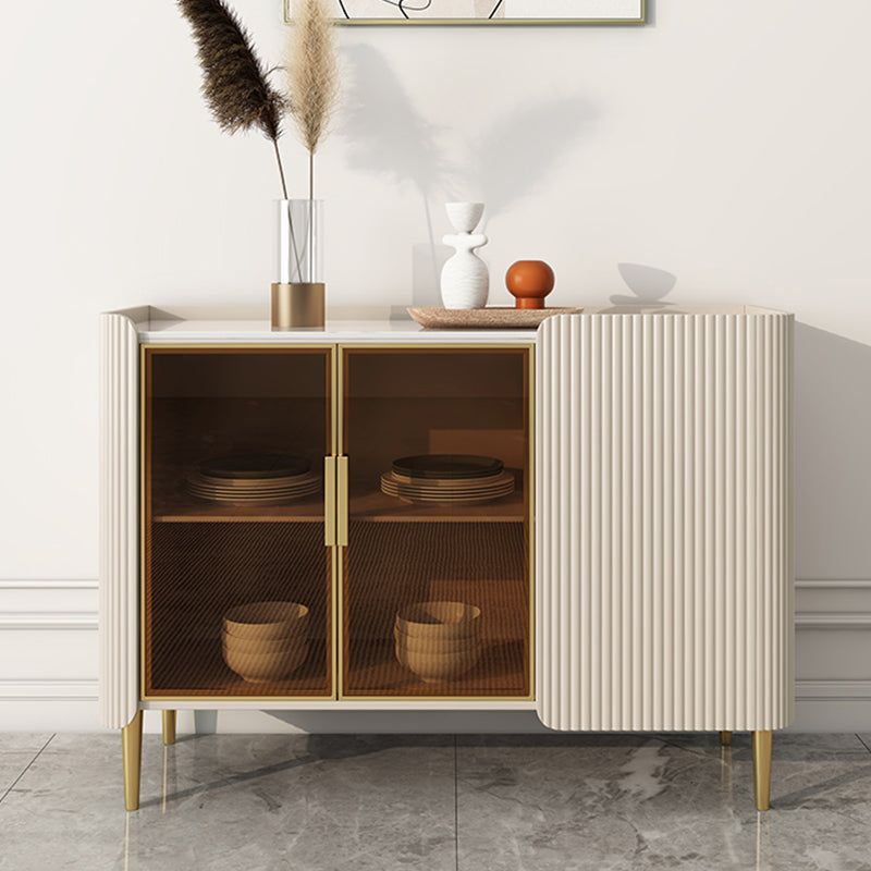Tavolo a buffet in stile glam Credenza a buffet con cassetti e armadi