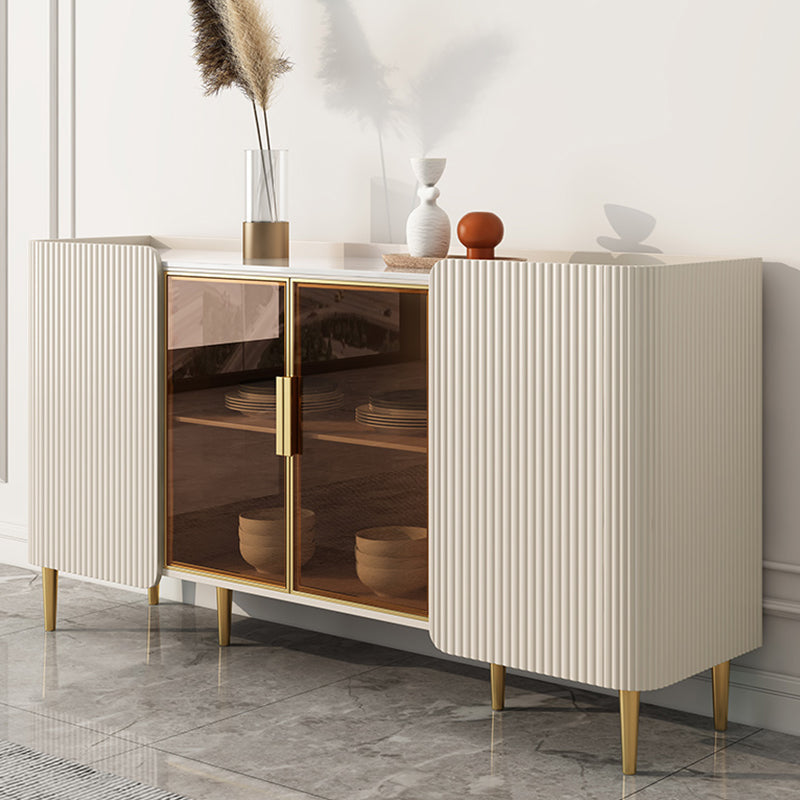 Tavolo a buffet in stile glam Credenza a buffet con cassetti e armadi