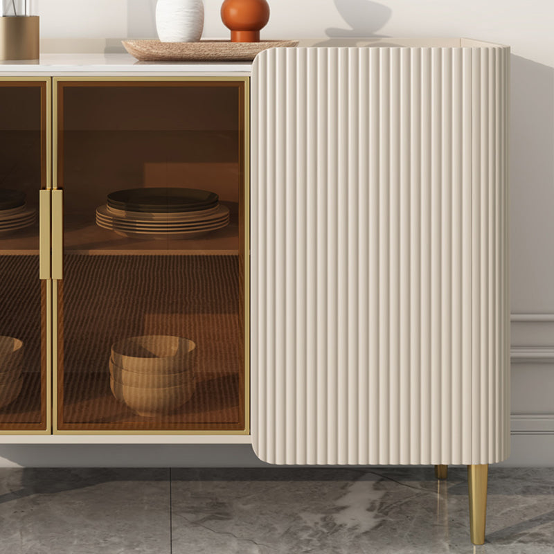 Tavolo a buffet in stile glam Credenza a buffet con cassetti e armadi