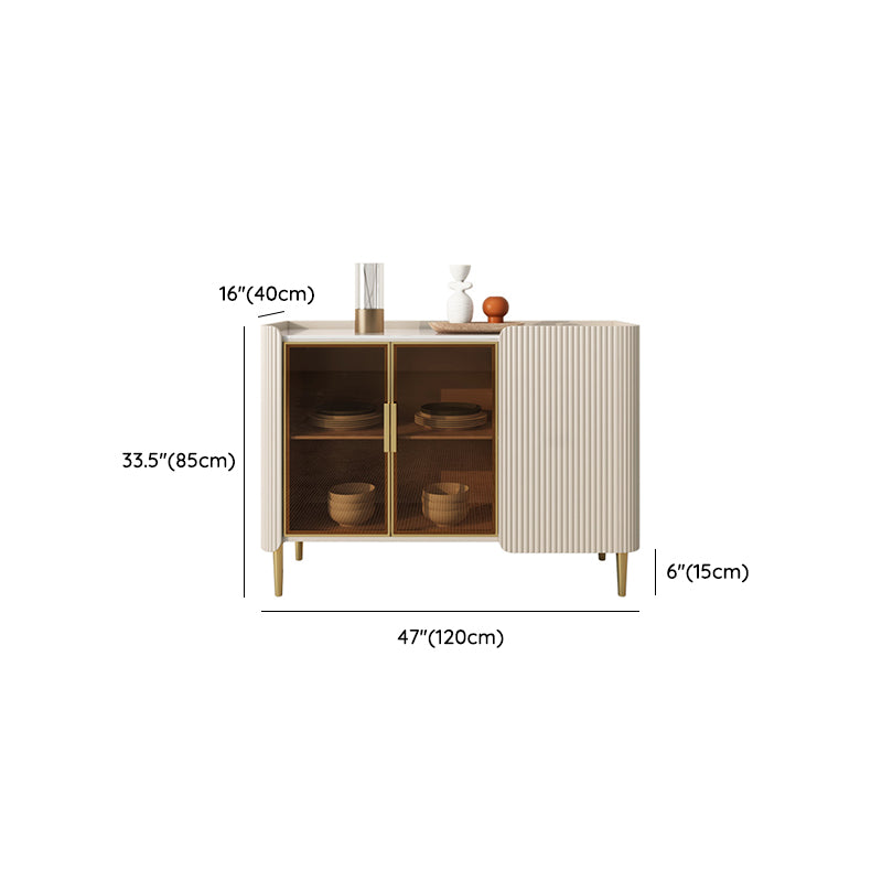 Tavolo a buffet in stile glam Credenza a buffet con cassetti e armadi