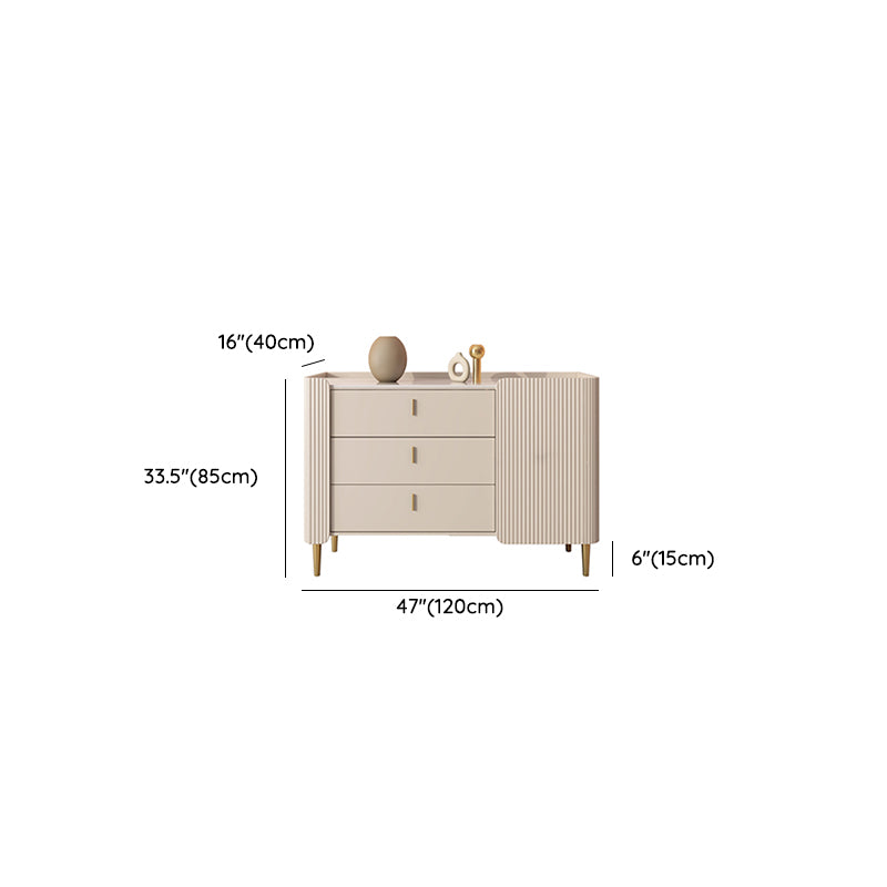 Tavolo a buffet in stile glam Credenza a buffet con cassetti e armadi