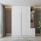 Contemporary Wardrobe Armoire with Garment Rod Wood Wardrobe Closet Clearhalo 'Armoires & Wardrobes' 'armoires_wardrobes' 'Bedroom Furniture' 'furn' 'furn_armoires_wardrobes' 'Furniture' 6825575