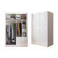 Contemporary Wardrobe Armoire with Garment Rod Wood Wardrobe Closet Armoire 63"L x 24"W x 83"H Clearhalo 'Armoires & Wardrobes' 'armoires_wardrobes' 'Bedroom Furniture' 'furn' 'furn_armoires_wardrobes' 'Furniture' 6825577
