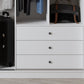 Contemporary Wardrobe Armoire with Garment Rod Wood Wardrobe Closet Clearhalo 'Armoires & Wardrobes' 'armoires_wardrobes' 'Bedroom Furniture' 'furn' 'furn_armoires_wardrobes' 'Furniture' 6825586