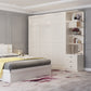 Contemporary Wardrobe Armoire with Garment Rod Wood Wardrobe Closet Clearhalo 'Armoires & Wardrobes' 'armoires_wardrobes' 'Bedroom Furniture' 'furn' 'furn_armoires_wardrobes' 'Furniture' 6825593