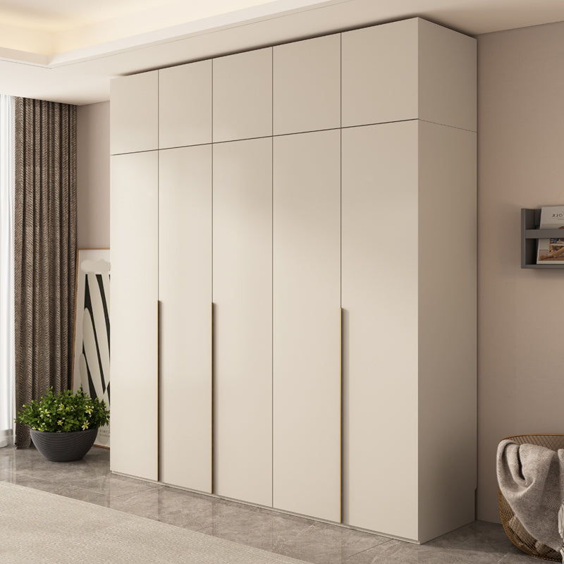 Holzgarderobe Armoire mit Regalen moderner Kleiderschrankschrank