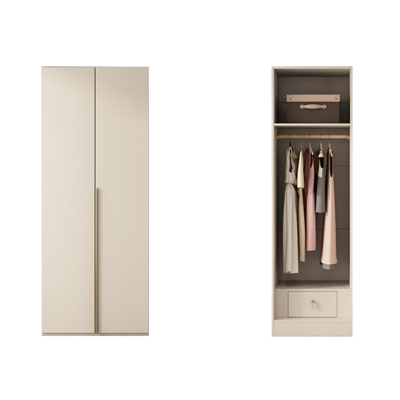 Holzgarderobe Armoire mit Regalen moderner Kleiderschrankschrank