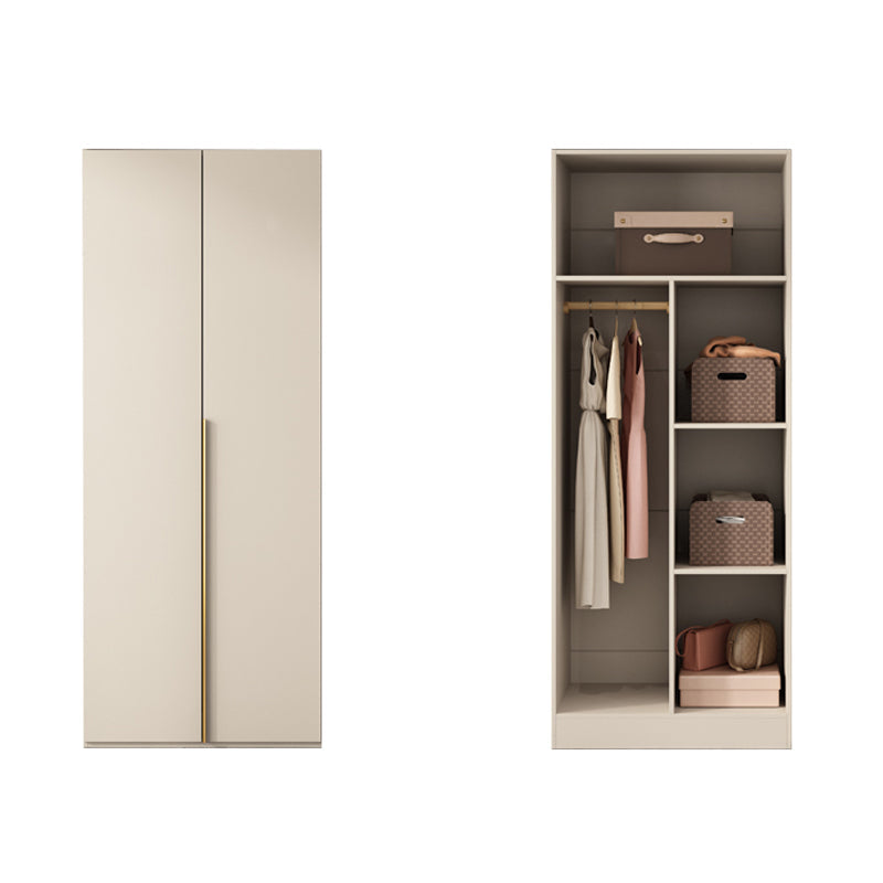 Holzgarderobe Armoire mit Regalen moderner Kleiderschrankschrank