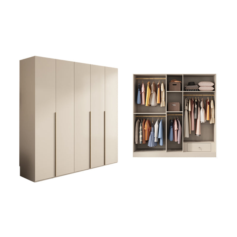 Holzgarderobe Armoire mit Regalen moderner Kleiderschrankschrank