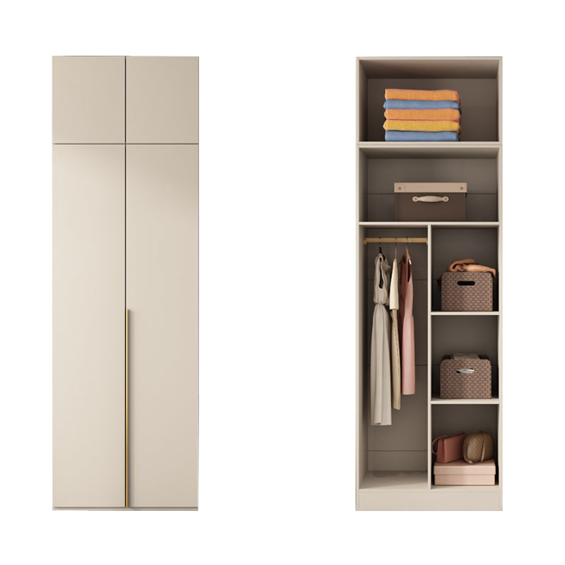 Holzgarderobe Armoire mit Regalen moderner Kleiderschrankschrank