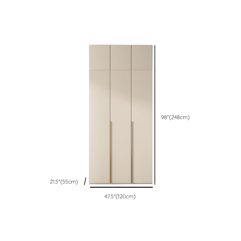 Holzgarderobe Armoire mit Regalen moderner Kleiderschrankschrank