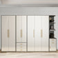 Hinged Wardrobe Armoire Modern Engineered Wood Storage Cabinet