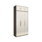Hinged Wardrobe Armoire Modern Engineered Wood Storage Cabinet