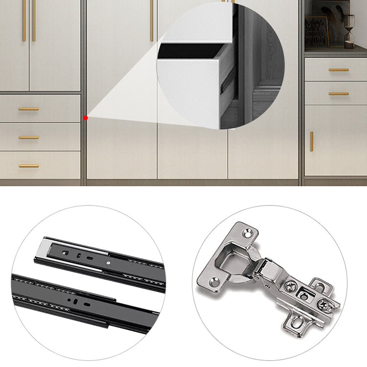 Hinged Wardrobe Armoire Modern Engineered Wood Storage Cabinet