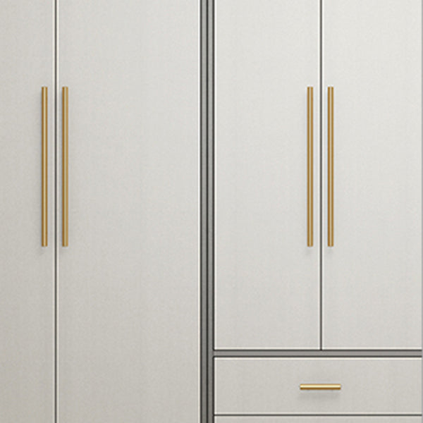 Hinged Wardrobe Armoire Modern Engineered Wood Storage Cabinet