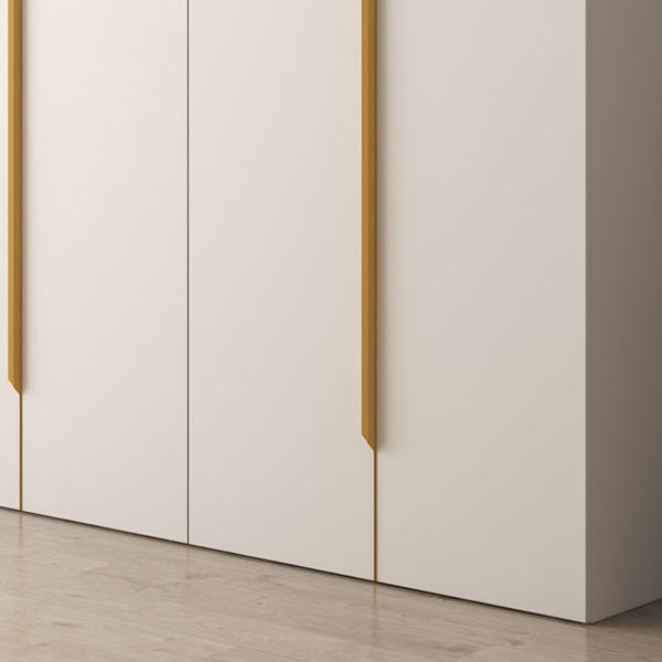 Hinged Wardrobe Closet White Engineered Wood Wardrobe Armoire Clearhalo 'Armoires & Wardrobes' 'armoires_wardrobes' 'Bedroom Furniture' 'furn' 'furn_armoires_wardrobes' 'Furniture' 6825754