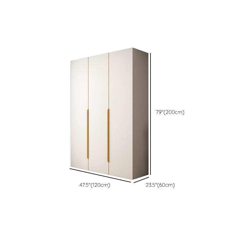 Hinged Wardrobe Closet White Engineered Wood Wardrobe Armoire Clearhalo 'Armoires & Wardrobes' 'armoires_wardrobes' 'Bedroom Furniture' 'furn' 'furn_armoires_wardrobes' 'Furniture' 6825757