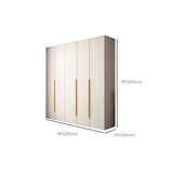 Hinged Wardrobe Closet White Engineered Wood Wardrobe Armoire Clearhalo 'Armoires & Wardrobes' 'armoires_wardrobes' 'Bedroom Furniture' 'furn' 'furn_armoires_wardrobes' 'Furniture' 6825761