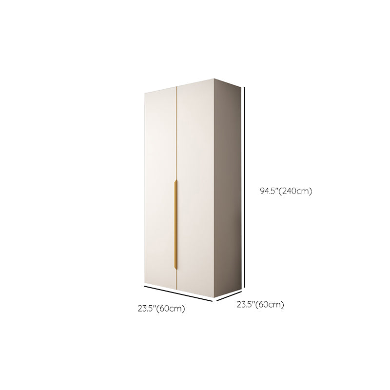 Hinged Wardrobe Closet White Engineered Wood Wardrobe Armoire Clearhalo 'Armoires & Wardrobes' 'armoires_wardrobes' 'Bedroom Furniture' 'furn' 'furn_armoires_wardrobes' 'Furniture' 6825768