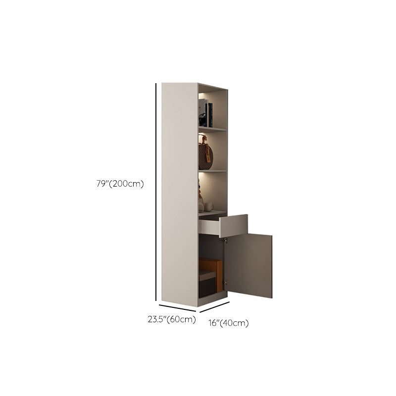 Hinged Wardrobe Closet White Engineered Wood Wardrobe Armoire Clearhalo 'Armoires & Wardrobes' 'armoires_wardrobes' 'Bedroom Furniture' 'furn' 'furn_armoires_wardrobes' 'Furniture' 6825770