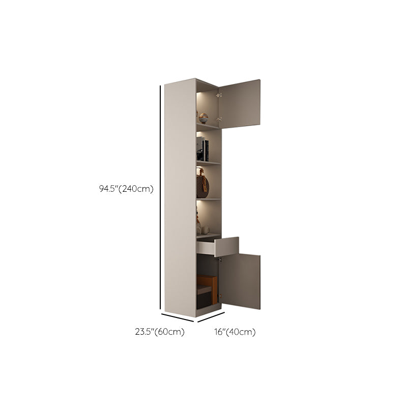 Hinged Wardrobe Closet White Engineered Wood Wardrobe Armoire Clearhalo 'Armoires & Wardrobes' 'armoires_wardrobes' 'Bedroom Furniture' 'furn' 'furn_armoires_wardrobes' 'Furniture' 6825774