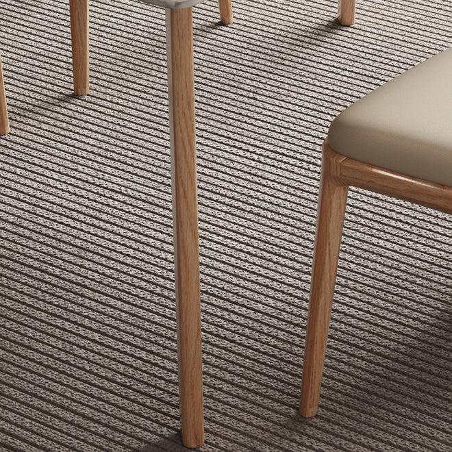 Contemporary Style 1/4/5 Pieces Dining Chairs Set Rectangle Stone Furniture in White