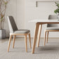 Contemporary Style 1/4/5 Pieces Dining Chairs Set Rectangle Stone Furniture in White